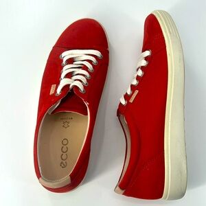 Ecco Soft 7 Sneaker, Red, size 38